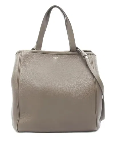Pre-owned Celine Small Fold Two-way Handbag In Gray