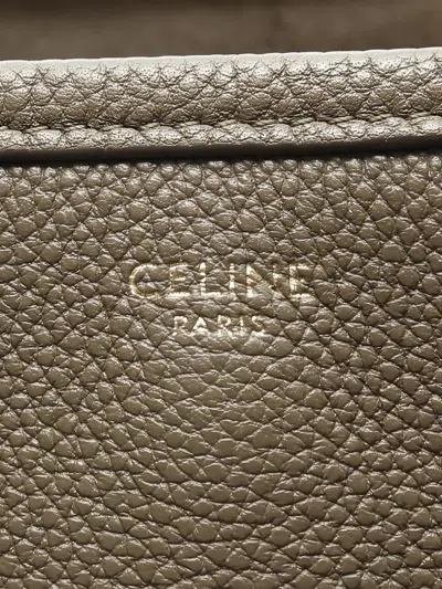 Pre-owned Celine Small Fold Two-way Handbag In Gray