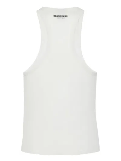 Dsquared2 Racerback Tank Top In White