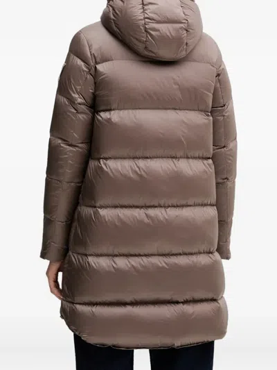 Bomboogie Geneva Hooded Padded Coat In Brown