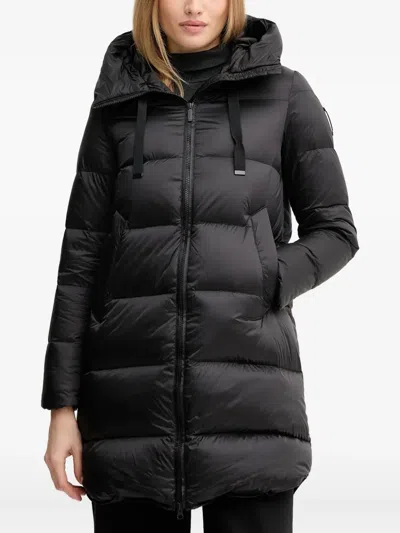 Bomboogie Geneva Hooded Padded Jacket In Black