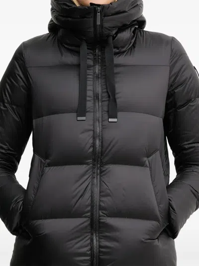 Bomboogie Geneva Hooded Padded Jacket In Black