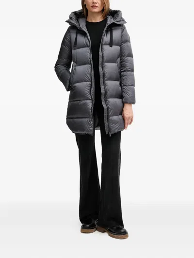 Bomboogie Geneva Hooded Padded Jacket In Gray