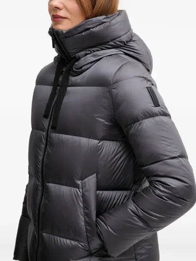 Bomboogie Geneva Hooded Padded Jacket In Gray