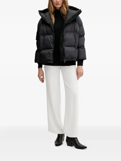 Bomboogie Nagoja Hooded Panelled Jacket In Black