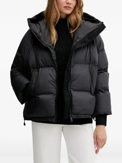 Bomboogie Nagoja Hooded Panelled Jacket In Black