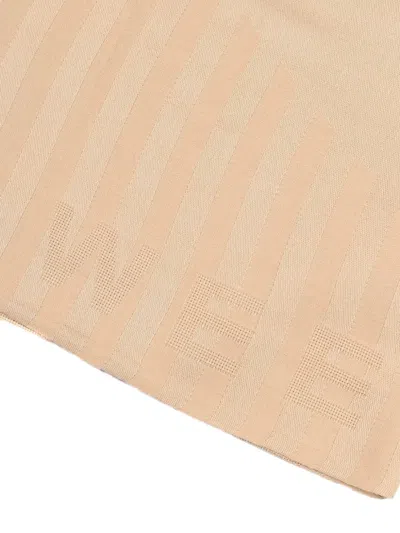 Weekend Max Mara Frayed Edge Scarf In Neutral