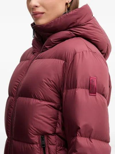 Bomboogie Helsinki Hooded Padded Jacket In Red