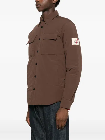After Label Belluno Buttoned Coat In Brown