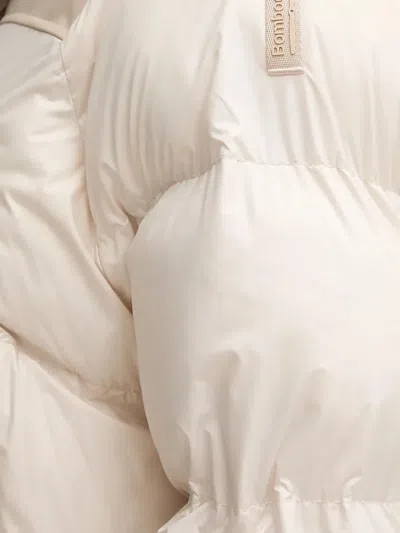 Bomboogie Nagoja Hooded Panelled Jacket In Neutral