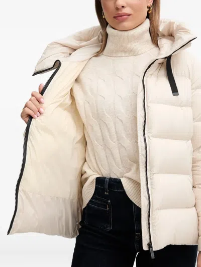 Bomboogie Rome Hooded Zip Jacket In Neutral