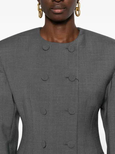 Giuseppe Di Morabito Double-breasted Coat In Gray