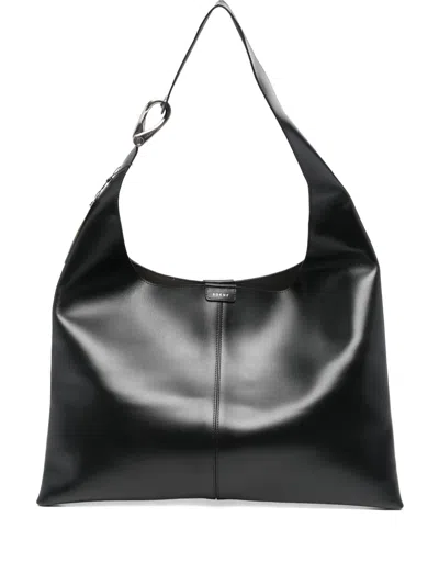 Soeur Adjustable Shoulder Strap Shoulder Bag In Black