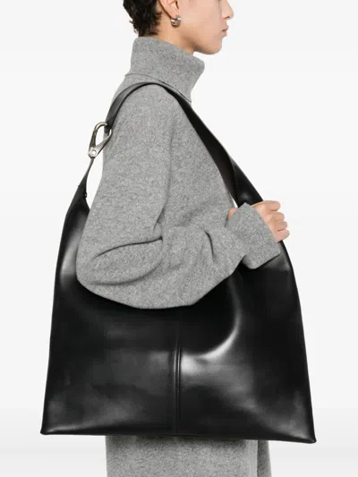 Soeur Adjustable Shoulder Strap Shoulder Bag In Black