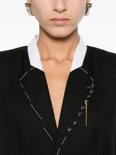 Moschino Stylish Sleeveless Dress Featuring Flap Pockets In Black