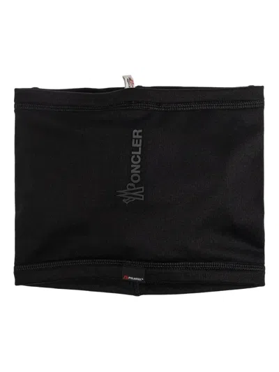Moncler Logo-detail Scarf In Black