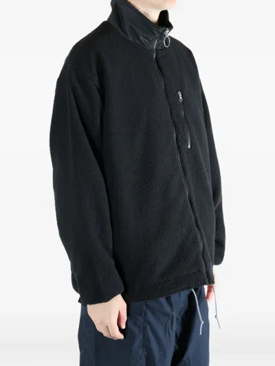 Nanamica Fleece Bomber Jacket In Black