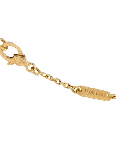 Pre-owned Van Cleef & Arpels 18k Yellow Gold Butterfly Diamond And Sapphire Necklace