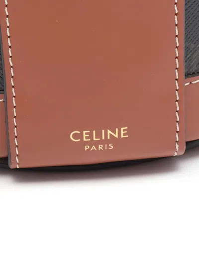 Pre-owned Celine Medium Tambour Shoulder Bag In Brown