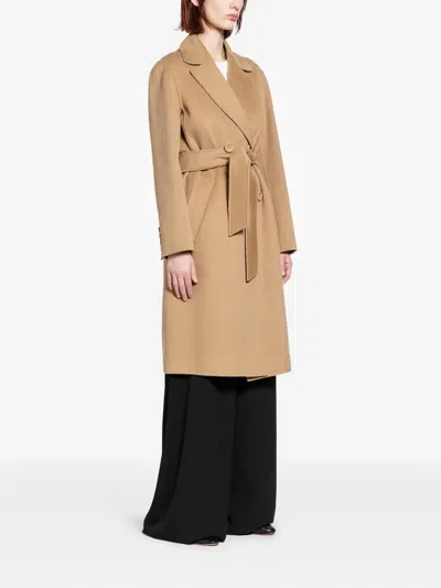 Max Mara Canneti Coat In Neutral