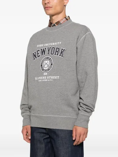 Marc Jacobs Soho University Sweatshirt In Gray