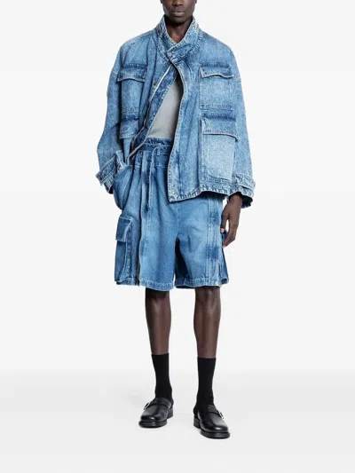 Hed Mayner Flap-pockets Denim Jacket In Blue