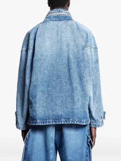 Hed Mayner Flap-pockets Denim Jacket In Blue