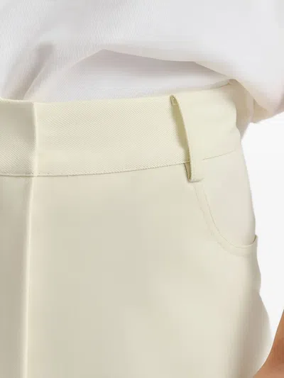 Malina Asta Back-slit Midi Skirt In Neutral