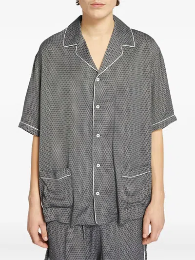 AMALFI 图案滚边衬衫