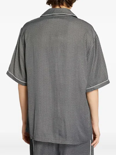 AMALFI 图案滚边衬衫