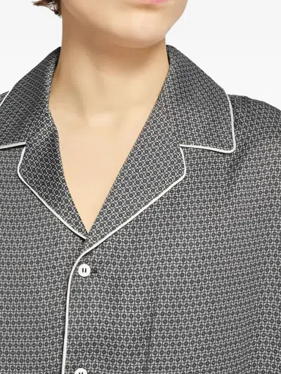 AMALFI 图案滚边衬衫