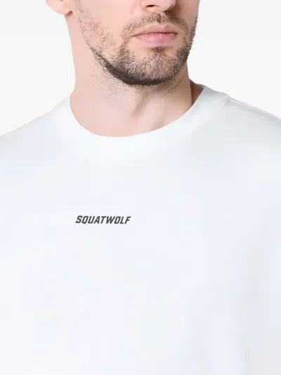Squatwolf Logo-print T-shirt In White