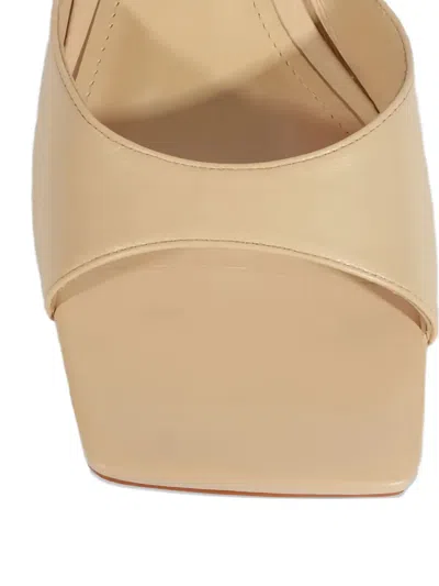 Schutz 60mm Dethalia Pin Square-toe Sandals In Neutral