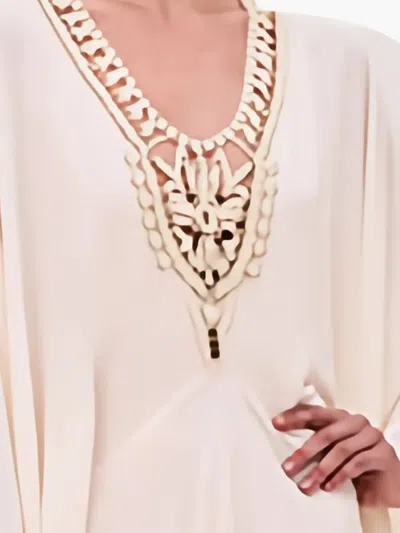 Alexis Genevieve Beaded Dress In Neutral