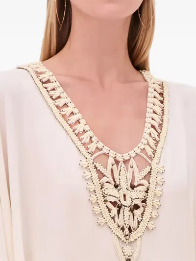 Alexis Genevieve Beaded Dress In Neutral