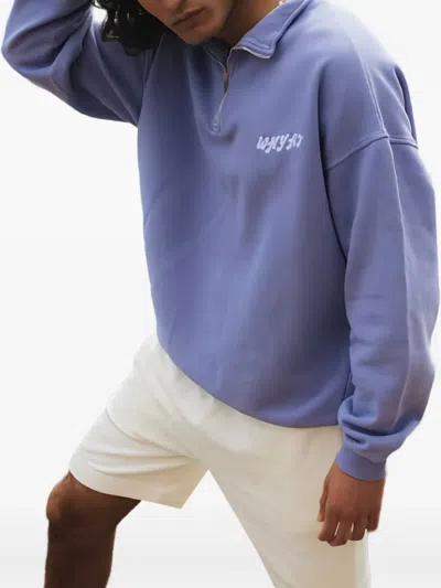 Whyat Half-zip Sweatshirt In Blue