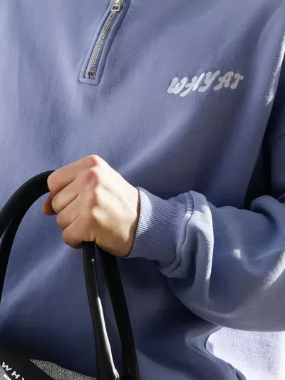 Whyat Half-zip Sweatshirt In Blue