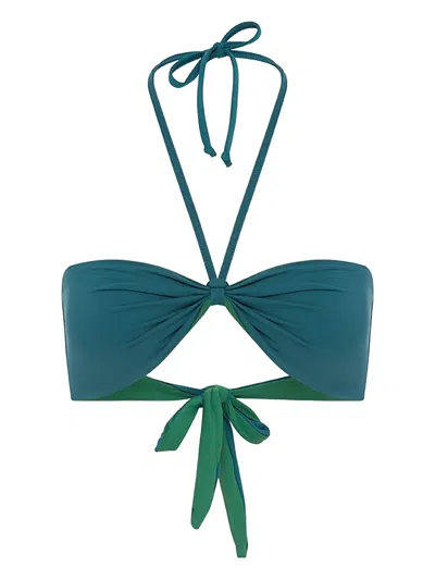 Bondeye Ida Tie-back Bandeau In Green