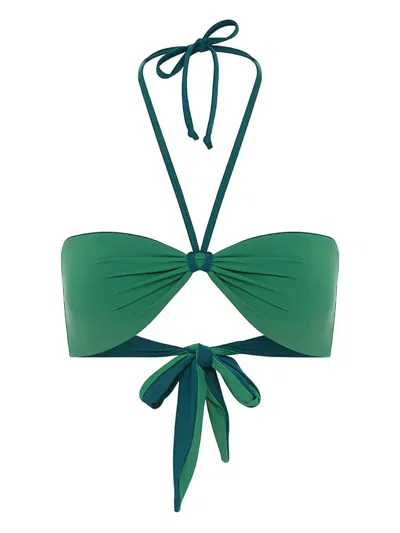 Bondeye Ida Tie-back Bandeau In Green