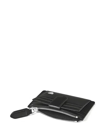 Aspinal Of London Rfid Zipped Cardholder In Black