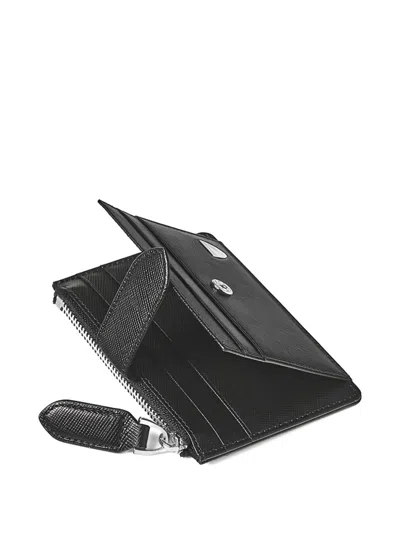 Aspinal Of London Rfid Zipped Cardholder In Black