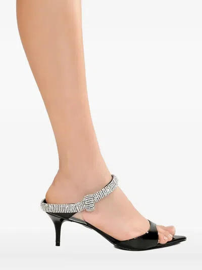 Schutz Embellished Heeled Sandals In Black
