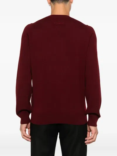 Givenchy Crew-neck Cashmere Sweater In Red