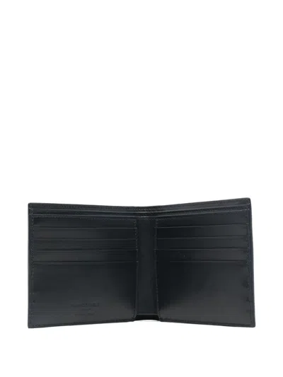 Saint Laurent Logo-motif Wallet In Black