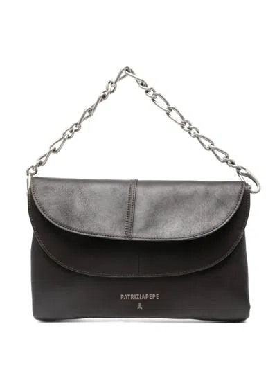 Patrizia Pepe Chain-strap Shoulder Bag In Black