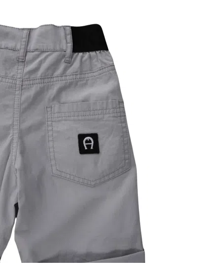 Aigner Rolled-cuff Utility Shorts In Gray