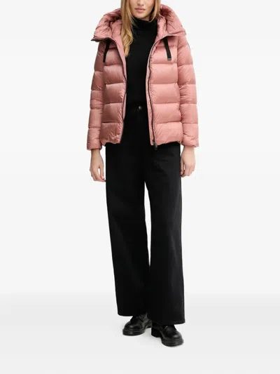 Bomboogie Rome Hooded Padded Jacket In Pink
