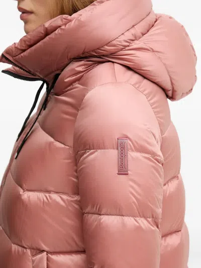 Bomboogie Rome Hooded Padded Jacket In Pink