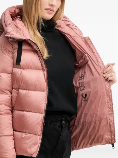 Bomboogie Rome Hooded Padded Jacket In Pink