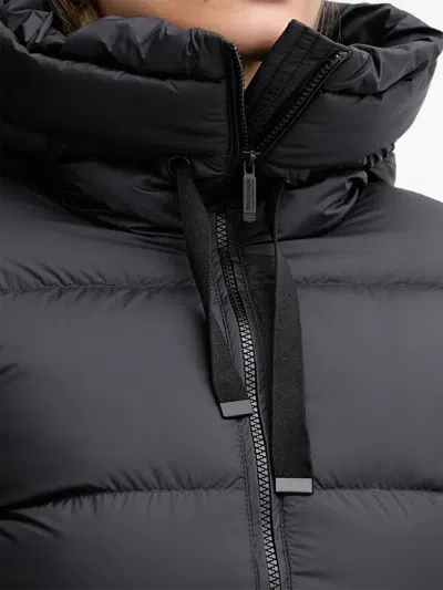 Bomboogie Geneva Hooded Padded Coat In Black